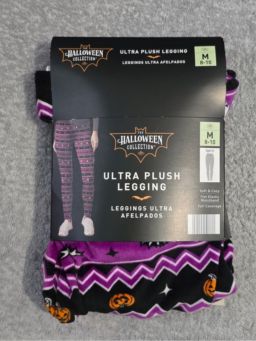 Ultra Plush Legging - Purple & Black